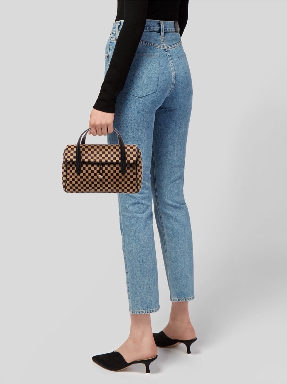 LOUIS VUITTON Damier Sauvage Lion M92131 Calf Hair Handbag Rare - Picture 2 of 16